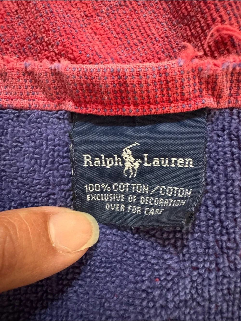 Vtg Ralph Lauren Polo Beach Towel